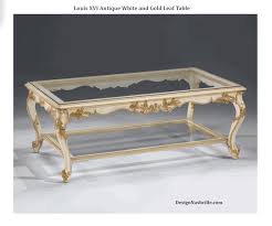 Louis Xvi Antique White And Gold Leaf Coffee Table Coffee Table French Interior Decorating Antiques