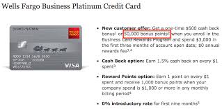 If you opened a wells fargo credit card within the last 15 months, you may not be eligible for introductory annual percentage rates, fees, and/or bonus rewards offers. Wells Fargo Business Platinum 50 000 Offer Worth 750 In Air Travel W Visa Signature
