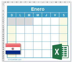 Día del nieto, día del ahijado, dia del ahijado y el nieto. Calendario Excel 2022 Con Dias Feriados Paraguay