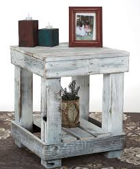White Distressed End Table Distressed End Tables Rustic End Tables End Tables