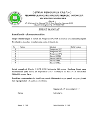 Contoh surat mandat partai gerindra. Surat Mandat Musda Pgm