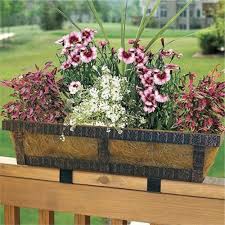 Board sizes will differ according to your porch railing. 22 Creative Outdoor Decor Ideas With Colorful Summer Flowers And Plants Deck Railing Planters Railing Planters Planter Pots Outdoor