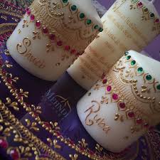 Mehndi By Tasha On Instagram Personalise Your Candles With Messages Names Dates And More To Suit Your Occasion Mehndi Candles Henna Candles Mehndi Decor