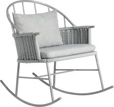Pour a glass of lemonade and rock the day away. 1730 Grey Rocking Chair Rocking Chair Rocking Chair Porch Outdoor Rocking Chairs