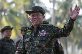 Min aung hlaing last year.credit.pool photo by ye aung thu. Brothers In Arms Military Chiefs Cosy Up