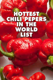 What Are The Hottest Peppers In The World 2019 List Chili