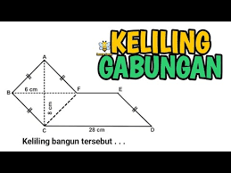 Luas = p x l = 22 x 8 = 176 cm². Hots Keliling Gabungan Trapesium Dan Belah Ketupat Youtube