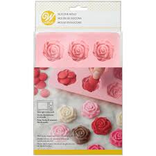 Rose Silicone Candy Mold 12 Cavity Wilton Cake, muffins, cupcakes and so much more! rose silicone candy mold 12 cavity