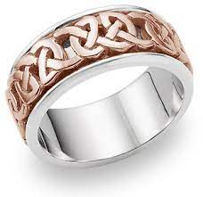 Caedmon 18k Rose Gold Celtic Wedding Band Ring Celtic Wedding Bands Irish Wedding Rings Wedding Ring Bands