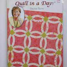 Quilt Pattern Nouveau Wedding Ring Quilt In A Day Easy Etsy Double Wedding Ring Quilt Wedding Ring Quilt Quilt In A Day