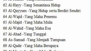 Sifat allah ini sangat baik diucapkan ketika manusia memohon doa kepada allah. Asmaul Husna 99 Nama Allah Youtube