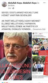 Kaya, Selam TV ve Kocaeli İlme Hizmet Vakfı sevenlerine seslendi; Ellibeş'i  vekil seçmeyin!