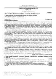 Edu Ro Bac 2019 Limba Romană Din 01 07 2019 Subiecte și Bareme Proba E A Uman și Real Jitaruionelblog Pregatire Bac Si Evaluarea Nationala 2021 La Matematica Si Alte Materii Materiale Lectii Formule Exercitii