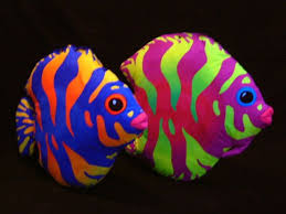 3d Fluoro Tropical Fish Art
