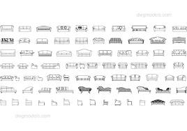 Cad blocks and autocad.dwg files in free download. Sofas Dwg Free Cad Blocks Download