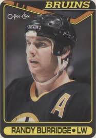 Randy Burridge 1990 Topps Boston Bruins #190
