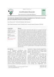 Bagi kebanyakan orang, bekerja di pt pertamina adalah sebuah impian. Pdf Multilevel Intervention Model To Improve Nutrition Of Mother And Children In Banyumas Regency