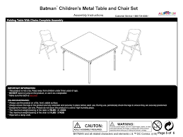 Actions in the event of a allinfun batman table and chairs set malfunction, methods for promptly solving problems on the spot, warning of a breakdown. Batman Children S Metal Table And Chair Set Ppt Download