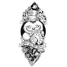 Alice in wonderland tattoos often have playing cards in them, for example, one can have a tattoo of alice falling down the rabbit hole. Alice In Wonderland Tattoo Design On Behance