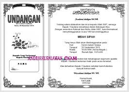 Cara membuat undangan pernikahan, di microsoft word. Contoh Undangan Tahlil 100 Hari Word