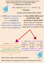 Scoala gimnaziala grigore ghica voievod suceava oferta noastra pentru înscrierea în învatamântul primar: Clasa PregÄƒtitoare Evaluarea Nivelului De Dezvoltare Cjrae Arges