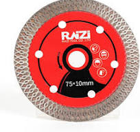 Amazon | Raizi 75 mm×10  mmディスクグラインダーソーブレード、木材用切断砥石、タイル用ダイヤモンド鋸刃、金属専用切断砥石、多目的ダイヤモンド真空ろう付けソーブレード  (タイル用（1枚）) | 切断砥石