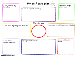 Lots Of Things To Work On To Improve Children S Well Being Self Care Worksheets Self Esteem Activities Therapy Worksheets
