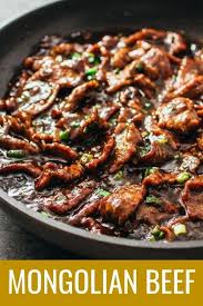 Best Authentic Easiest Mongolian Beef Mongolian Beef Is An Easy And Fast 15 Minute Stir Fry Recipe With T Round Steak Recipes Thin Steak Recipes Beef Recipes