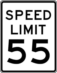 Street Traffic Sign Wall Decals Speed Limit Sign 55 Mph 12 Inch Removable Graphic Speed Limit Signs 55th Birthday Party Ideas Speed Limit