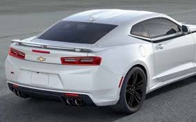 6th Gen Black Camaro With Red Stripes 2016 2019 Camaro Rear Spoiler Camaro Camaro Accessories Camaro 2016