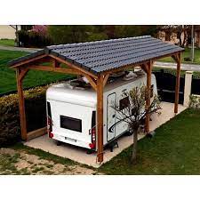 Abri De Camping Car Bourgogne En Bois Douglas Cpbf Carport Designs Remodeled Campers Camper Trailer Remodel