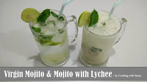 Virgin Mojito Mocktail Mojito With Lychee Recipe By Cooking With Smita Summer Drink Lychee Recipes Virgin Mojito Mojito Mocktail