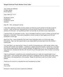 Youth Care Worker Cover Letter Sample Mt Home Arts