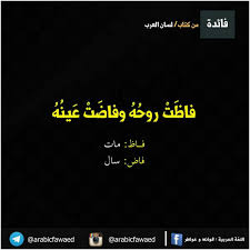 الفرق بين فاظ و فاض Beautiful Arabic Words Words Talking Quotes