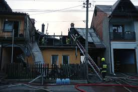 The prime minister visited the southern village of nowa biala on sunday, just hours after it had devastated by fire. 9cvlzpgxrretrm