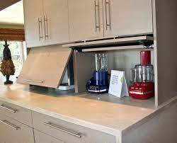 10 Different But Cool Ideas For Kitchen Cabinet Doors Small Kitchen Appliance Storage Kitchen Appliance Storage Kitchen Renovation
