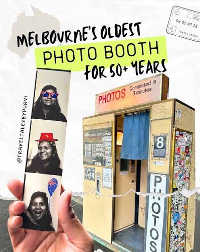 Discover Melbourne's hidden vintage photo booth gem!🎞️✨ Looking for some  hidden spots in Melbourne? Don't miss this gem on Flinders Street! This  iconic photo booth has been capturing memories for over 50