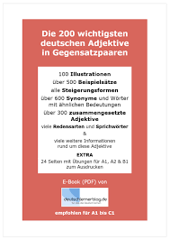 Ergänzen sie mögen oder möchten in der richtigen form. Die 200 Wichtigsten Deutschen Adjektive Bilder Beispiele Synonyme