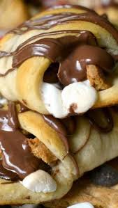 S Mores Crescent Rolls Recipe Desserts Nutella Recipes Food