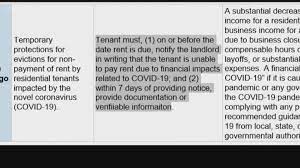 Some leases include provisions making the tenant liable for the landlord's attorney fees, resulting in a huge judgment against you that can be executed upon for as many as 20 years. San Diego Coronavirus Eviction Ban Website Kvue Com