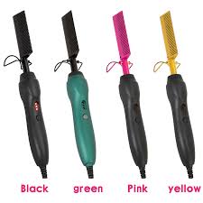 In this video i reveal ways to straighten your hair using an. Leeons Hot Comb Electric Hot Comb Wet And Dry Hair Curler Comb Hot Straightening Heating Comb Iron Environmentally Gold Comb Straightening Irons Aliexpress