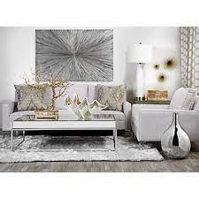 Gold and grey commingle in this living room, where a striking wood wall acts as the divider between the window seat beyond. 80 Beautiful White And Grey Living Room Interior Design Philanthropyalamode Com Popular Home Design Silver Living Room Gold Living Room Living Room Grey
