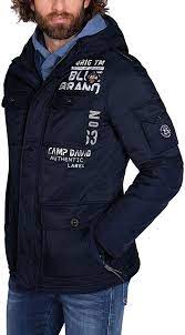 Camp David Herren Kurzparka Mit Kapuze Und Back Artwork Amazon De Bekleidung Lassiger Mann Herren Winterjacken Manner Jacken