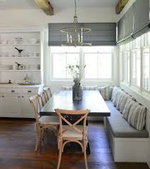 Window Shades Farmhouse Breakfast Nook Banquette Farmhousebreakfastnook Farmhouse Breakfastnook Banq Dining Room Bench Farmhouse Dining Dining Room Design