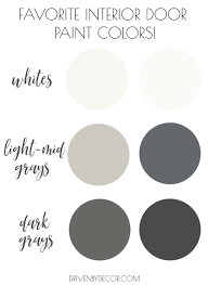 Neutral tones such as white, black, taupe, tan, gray or beige are colors that typically go well. How To Paint A Door My Best Tips For Painting Interior Doors Driven By Decor