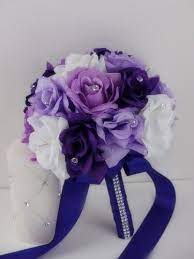 Check spelling or type a new query. Wedding Bouquet Shades Of Purple Regency And White Rose Regency Ribbon Be Sure To Wedding Flower Guide Silk Flower Wedding Bouquet Wedding Bridal Bouquets