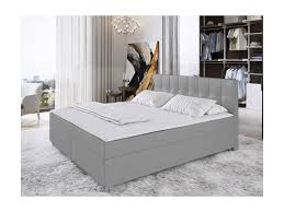 Dieser bezug ist abnehmbar und in der maschine waschbar. Boxspringbett Mit Topper Stoff Siero 160 X 200 Cm Grau Jetzt Gunstig Online Kaufen