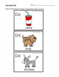 Help your child learn their abc's with these free printable alphabet flash cards for toddlers. The Letter D Flashcards Worksheets