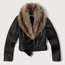 Abercrombie Fitch Vegan Leather Moto Jacket 84 Liked On Polyvore Featuring Outerwear Jack Vegan Leather Jacket Fur Collar Leather Jacket Leather Jacket