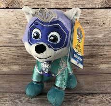 Paw Patrol Mighty Pups Super Paws Everest Plush Stuffed Animal New Ebay Plush Stuffed Animals Paw Paw Patrol